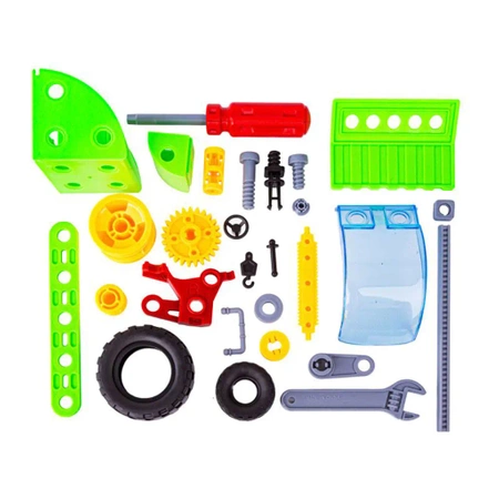 Klocki konstrukcyjne ZESTAW FARMERA 8w1, 153 elementy