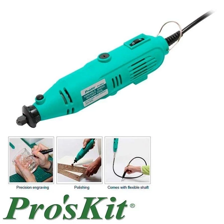 Wiertarka z wałkiem giętkim i zestawem akcesoriów, Proskit PT-5501I