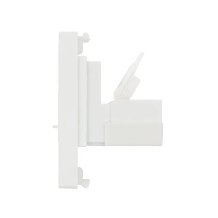 Moduł 1/2 - gniazdo RJ45 Ethernet Cat6 - biały - kompatybilny z ramkami Tawoia Glass