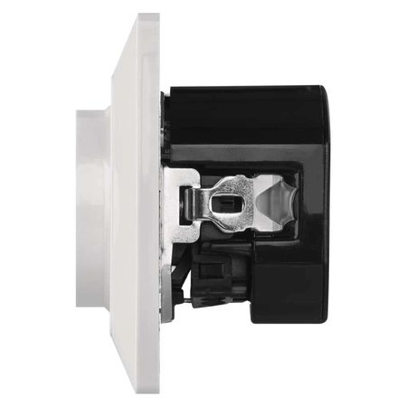 Gniazdo elektryczne z uziemieniem + 2 porty USB 2.1A, montaż podtynkowy, kolor biały, EMOS A6000.0