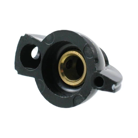 Gałka ze wskaźnikiem, oś 6mm, 32x20x14mm, czarna