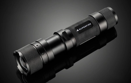 Latarka SuperFire F3-L2, ZOOM, 1000lm, 300m