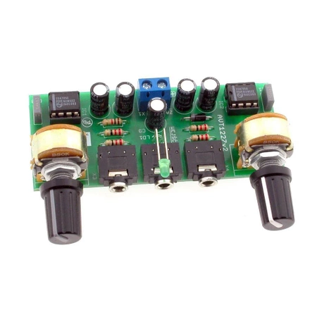 Wzmacniacz słuchawkowy stereo, 2x jack 3.5mm - KIT AVT 1227