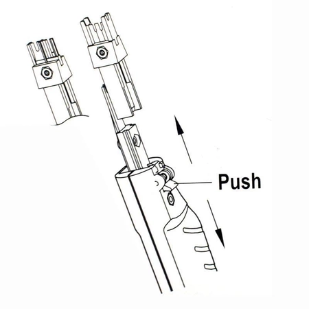 Profesjonalna zaciskarka LSA, narzędzie uderzeniowe HT-344KR