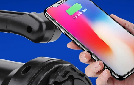 Latarka szperacz Superfire M9-X, 440 lm, zasięg 390 m, 3000 mAh, 5 tryby, powerbank, 2× 18650