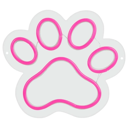 Neon LED "łapa", dekoracja LED 25x22cm zasilanie z baterii lub USB