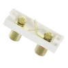 2 gniazda banan 4mm Audio Stereo biały, moduł 1/2 do ramki Tawoia Glass