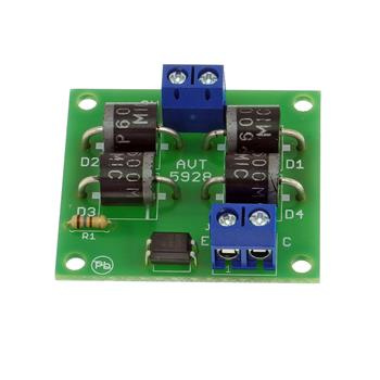 Detektor przepływu prądu AC/DC 50mA–6A z optoizolacją - zlutowany KIT AVT 5928
