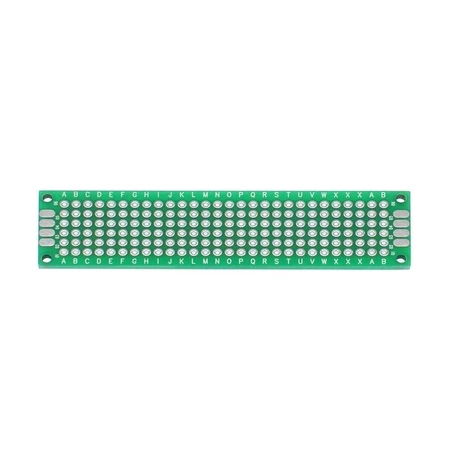 Płytka uniwersalna dwustronna THT raster 2,54 mm, 20 × 80 mm, zielony