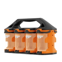 Organizer Q2x8 QuestSystem - pomarańczowy/czarny