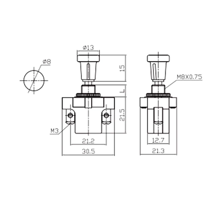 Przełącznik ciągany ASW-05 12V/10A