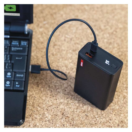 Powerbank, 20000 mAh, 65 W, szybkie ładowanie PD, czarny, EMOS B0560