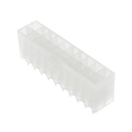 Wtyk ATX 20-stykowy męski prosty do montażu na PCB, raster 4,20 mm, biały, KWM4505-20S