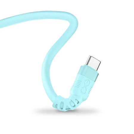Kabel USB-A - USB-C, 60 W, 2 m, pastelowy, eXc