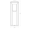 Słupek Ogrodowy Arka 60cm