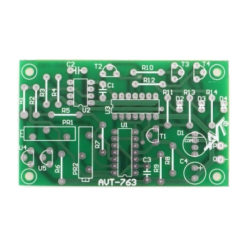 Wielobarwny termometr RGB - PCB do projektu AVT 763
