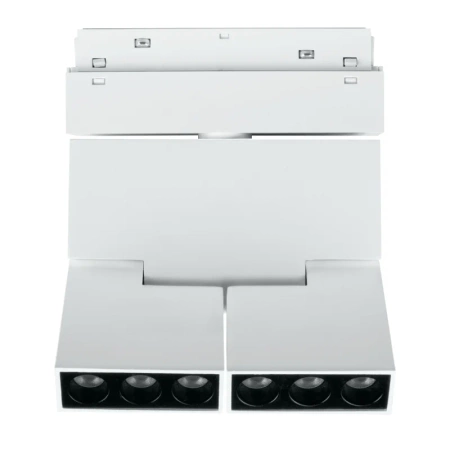 Reflektor szynowy magnetyczny liniowy podwójny regulowany 6W 480lm 4000K biały M-LINE