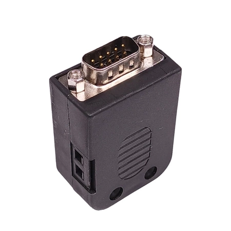 Gniazdo Przejście DB9 9Pin DSUB9 Męskie - Obudowa Z Szybkozłączem