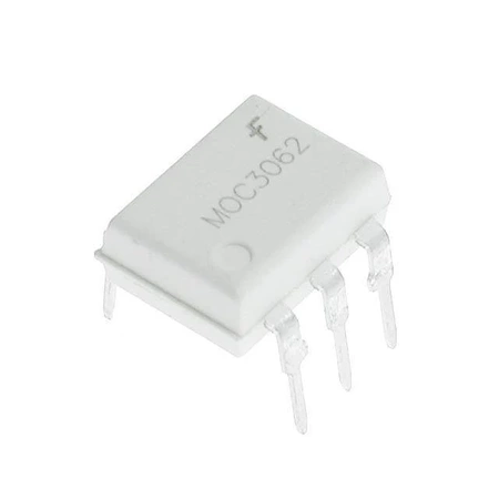 MOC3062 - optotriak 600 V, prąd wyzwalania 10 mA, z wykrywaniem przejścia przez zero, DIP-6