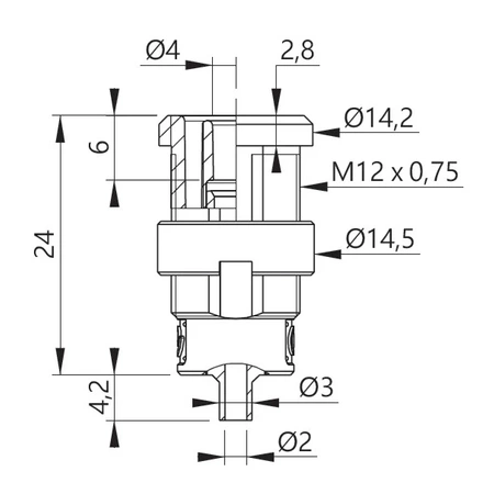 Gniazdo bezpieczne 4mm lutowane tuleja 25A zielone