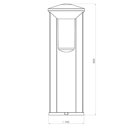 Słupek Ogrodowy Arka 80cm