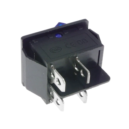 Włącznik ON-OFF 15A 230VAC niebieski, podświetlany, MK621