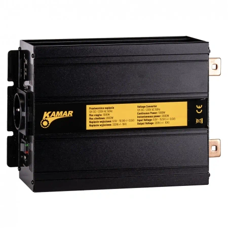 Przetwornica napięcia samochodowa 12/230 V 1000 W, moc chwilowa 2000 W - E1926