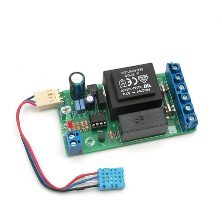 Sterownik wentylatora z czujnikiem wilgotności powietrza - zlutowany KIT AVT 1855