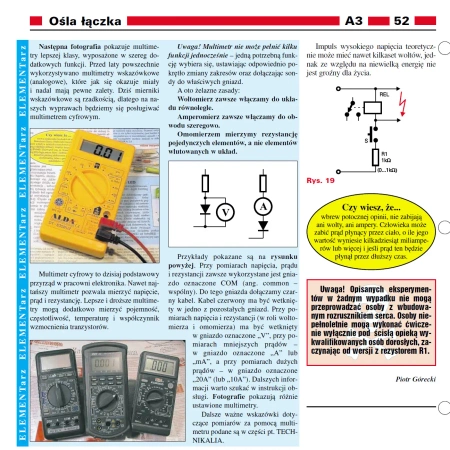 Zestaw elementów do nauki elektroniki. Kurs dla początkujących - Lekcja nr 3 - 14 ćwiczeń - EDW A03