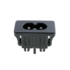 Gniazdo zasilania AC, ósemka 2 pin, do obudowy, na zatrzask