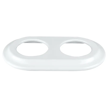 Ramka podwójna ceramiczna biała Ceramic Loft