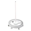 Statyw mobilny VTLAMP-STAND - podstawa rolkowa do lampy warsztatowej. Wysokość 69,5cm, średnica podstawy 38,5cm