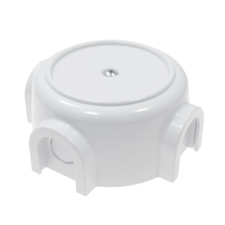 Puszka natynkowa plastikowa biała IP44 400VAC - Retro PRL