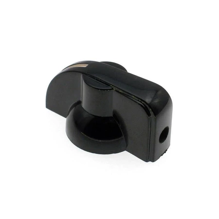 Gałka ze wskaźnikiem, oś 6mm, 33x19x17mm, czarna