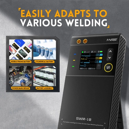Zgrzewarka do ogniw - spawarka punktowa FNIRSI SWM10 z kolorowym wyświetlaczem i funkcją powerbank