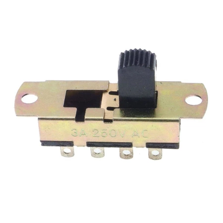 Przełącznik suwakowy podwójny, 3 pozycyjny, 3A 250V AC