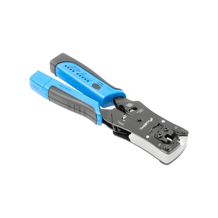 Zaciskarka wtyków RJ45, RJ12, RJ14 i RJ11 z odłączanym testerem, NT-0203, Lanberg
