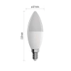 Żarówka LED E14 bańka, 4,8 W, 470 lm, RGB, ściemnialna, Wi-Fi, EMOS ZQW322R