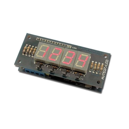 Moduł terminala z wyświetlaczem LED - PCB i mikroprocesor do projektu AVT 537