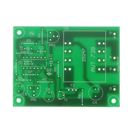 Szoker - masażysta. Generator wysokiego napięcia - PCB do projektu AVT 738