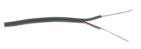 Przewód głośnikowy SMYp, 2 × 0,12 mm², czarny, na metry, Barwik