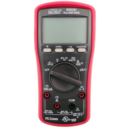 Miernik 6000 [V, A, om, Hz] TRMS, VFD, ACV z LPF, EF. Crest, BRYMEN BM2251