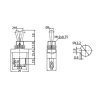 Przełącznik dźwigniowy ON-OFF-ON KN3D-103 3-poz. pojedynczy SPDT 3P