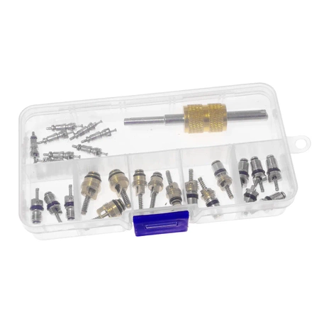 Zestaw 25szt zaworków do klimatyzacji + klucz