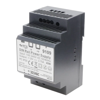 Zasilacz na szynę DIN 12V 45W 3.75A IP20