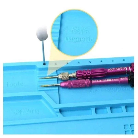 Silikonowa mata serwisowa 45x30cm z magnesami