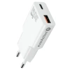 Ładowarka sieciowa everActive GaN USB szybkie ładowanie QC3.0 + USB-C PD 30W SUPER SLIM SC-380Q