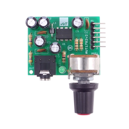 Prosty wzmacniacz słuchawkowy z układem TDA2822 - KIT AVT 1782