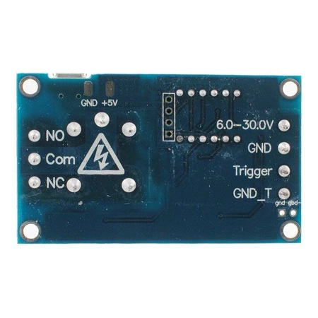 Cyfrowy przekaźnik czasowy 6-30V z przekaźnikiem mechanicznym