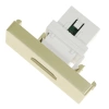 Gniazdo HDMI złoty, moduł 1/2 do ramki Tawoia Glass